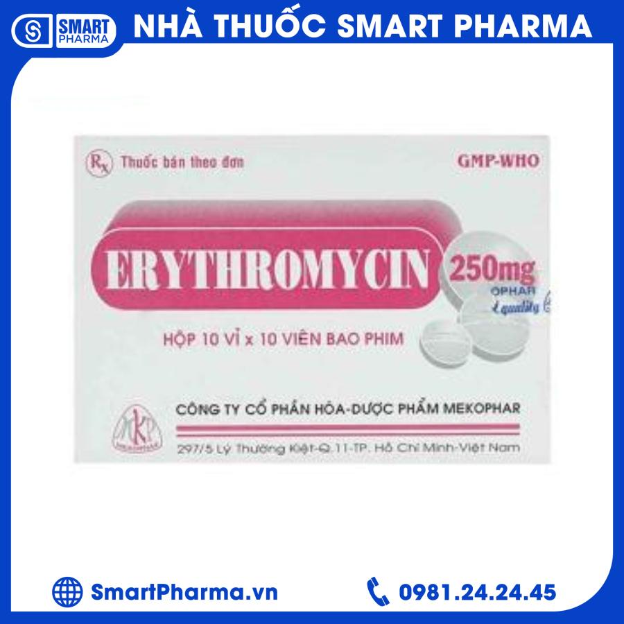 Erythromycin 250mg MKP Smart Pharma - Erythromycin 250mg MKP