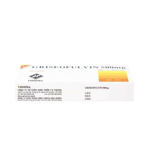 Smart Pharma - Thuốc Griseofulvin 500mg Vidipha điều trị các bệnh nấm da, tóc, lông, móng tay, móng chân (2 vỉ x 10 viên) 1 Smart Pharma - Griseofulvin 500mg 2
