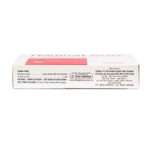Smart Pharma - Thuốc Haginat 500 DHG điều trị nhiễm khuẩn (2 vỉ x 5 viên) 2 Smart Pharma - Haginat 500mg 3