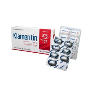 Smart Pharma - Viên nén Klamentin 875/125 DHG Pharma điều trị viêm xoang, viêm tai giữa, viêm phế quản (H/2 vỉ x 7 viên) 1 Smart Pharma - Klamentin 1g 2