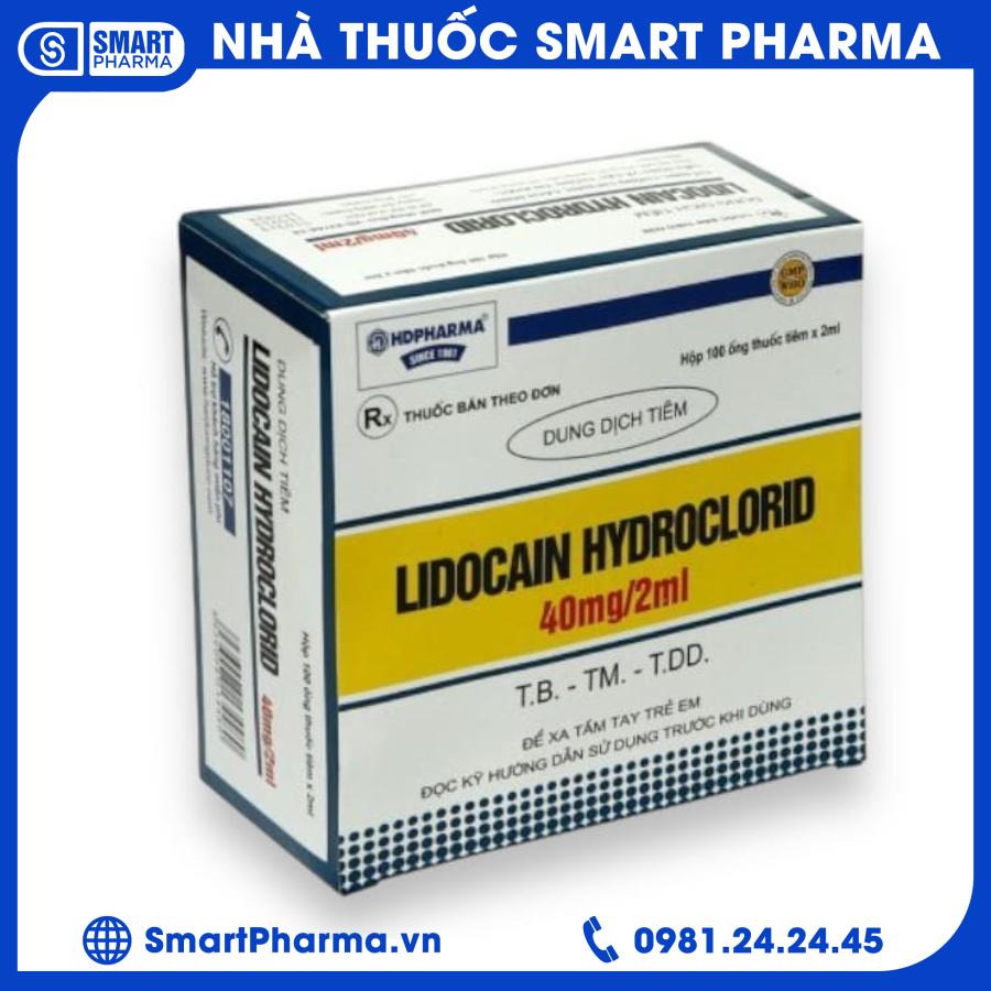 Lidocain 40mg_2ml (100 ống_H) - Hải dương Smart Pharma - Lidocain 40mg 2ml 100 ong H Hai duong