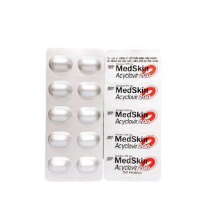 Smart Pharma - Thuốc MedSkin Acyclovir 200 điều trị các trường hợp nhiễm Herpes (5 vỉ x 10 viên) 1 Smart Pharma - Medskin Acyclovir 200mg 2