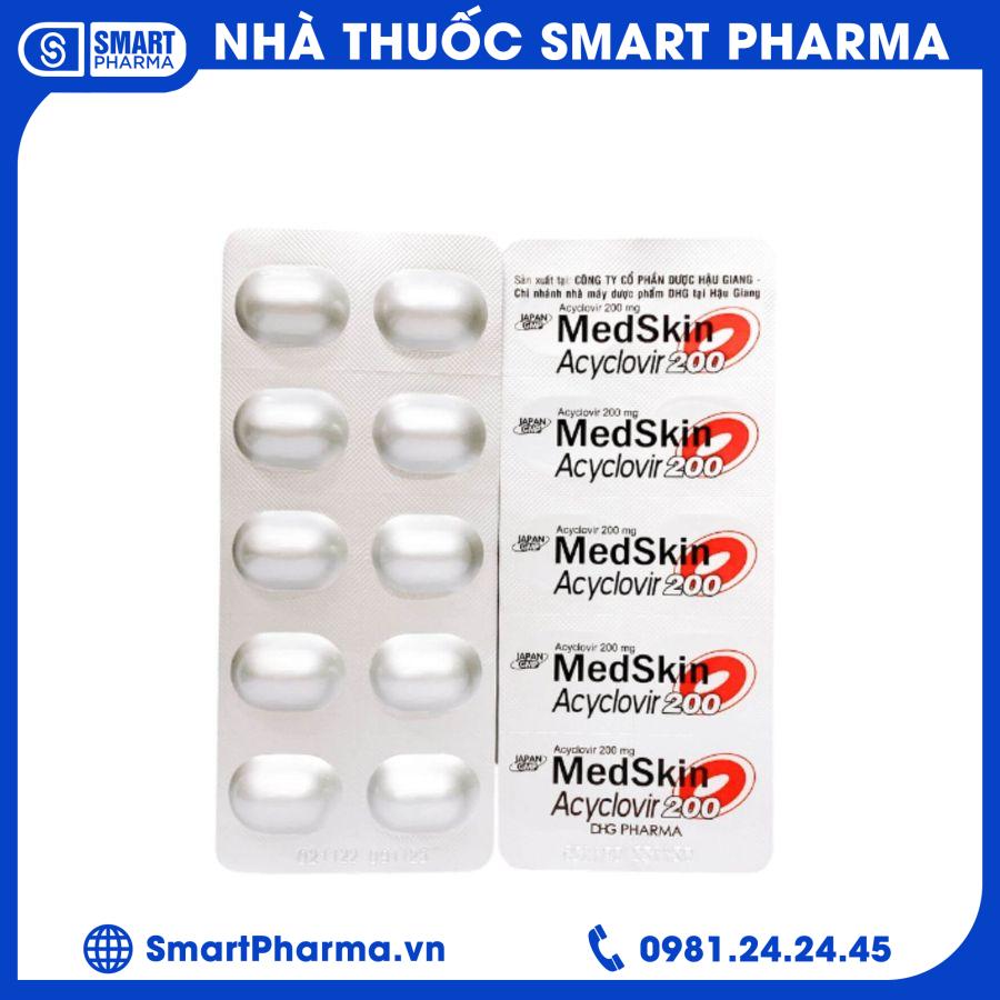 Medskin Acyclovir 200mg (2) Smart Pharma - Medskin Acyclovir 200mg 2