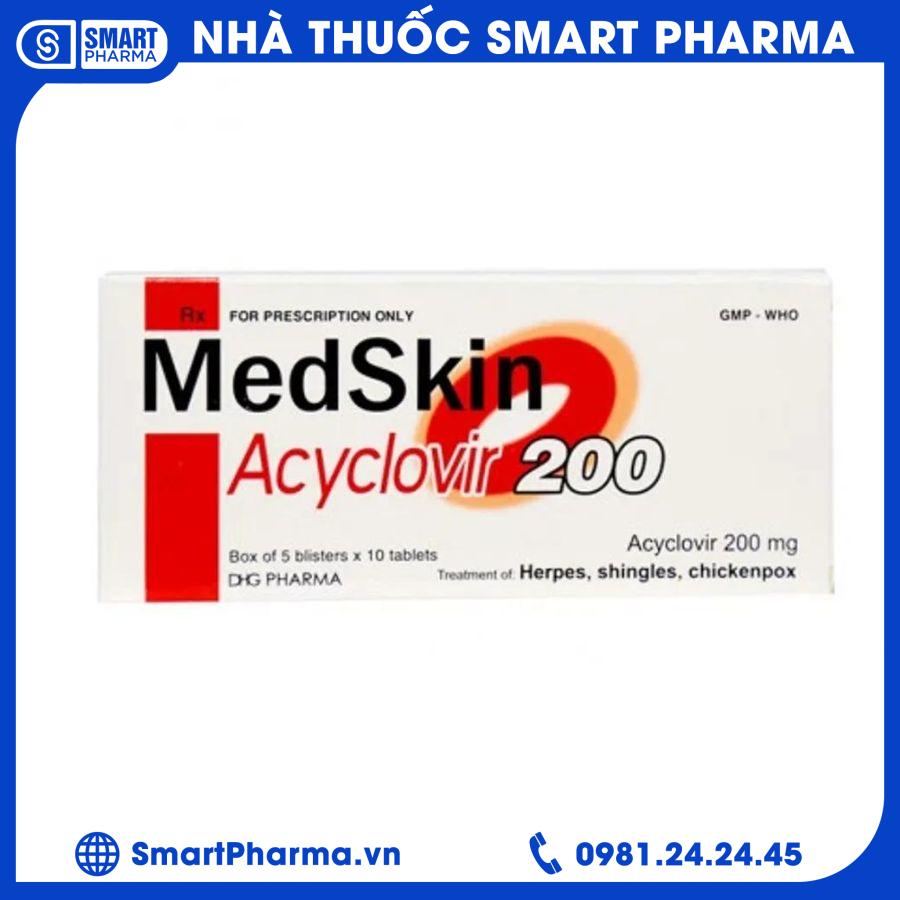 Medskin Acyclovir 200mg Smart Pharma - Medskin Acyclovir 200mg