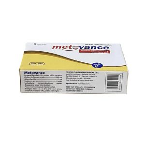 Smart Pharma - Thuốc Metovance Trường Thọ Pharma điều trị bệnh đái tháo đường (3 vỉ x 10 viên) 1 Smart Pharma - Metovance 2