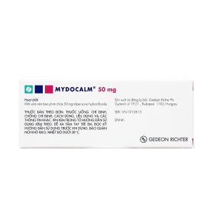 Smart Pharma - Viên nén Mydocalm 50mg điều trị triệu chứng co cứng cơ sau đột quỵ (3 vỉ x 10 viên) 2 Smart Pharma - Mydocalm 50mg 3