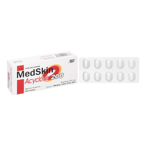 Thuốc MedSkin 200 DHG Pharma điều trị các trường hợp nhiễm Herpes (5 vỉ x 10 viên)