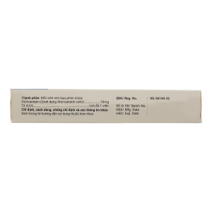 Smart Pharma - Thuốc Atorvastatin 10mg T.V Pharma điều trị tăng cholesterol toàn phần, LDL-cholesterol (3 vỉ x 10 viên) 2 Smart Pharma - Nha thuoc Smart Pharma 2026 10 22T083758.259