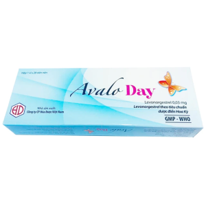 Thuốc Avalo Day 0,03mg Hóa Dược tránh thai hằng ngày(1 vỉ x 28 viên)