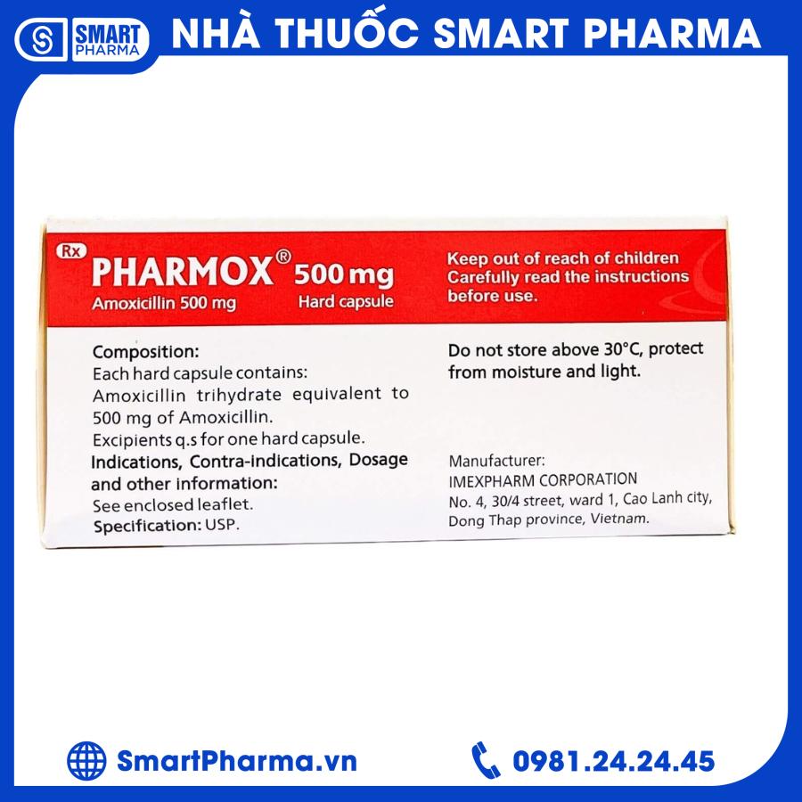 Pharmox 500mg (2) Smart Pharma - Pharmox 500mg 2