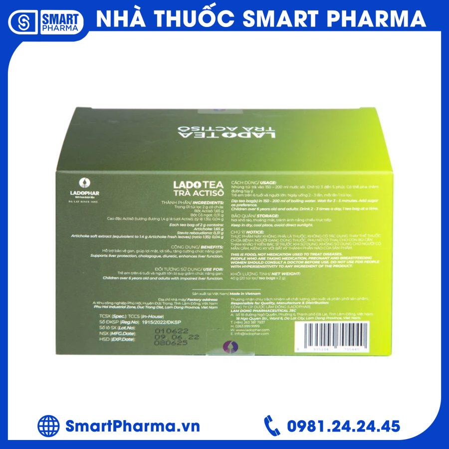 Trà Actisô 3 Smart Pharma - Tra Actiso 3