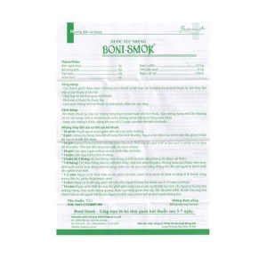 Smart Pharma - Nước súc miệng Boni-Smok làm thay đổi mùi vị thuốc lá khi hút, giúp bạn sớm bỏ thuốc lá (chai 250ml) 2 Smart Pharma - boni smok 2