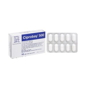 Smart Pharma - Thuốc Ciprobay 500mg Bayer điều trị nhiễm trùng (Hộp 1 vỉ x 10 viên) 2 Smart Pharma - ciprobay 500 1