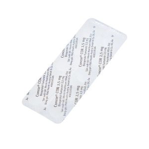 Smart Pharma - Thuốc Concor Cor 2.5mg Merck điều trị suy tim mãn tính (3 vỉ x 10 viên) 2 Smart Pharma - concor 2.5 2