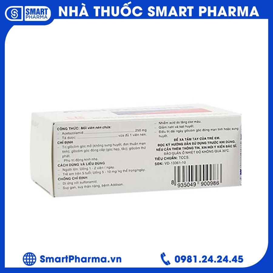 Acetazolamid (2) Smart Pharma - Acetazolamid 2