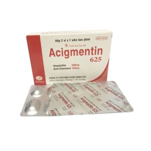 Smart Pharma - Thuốc Acigmentin 625 điều trị nhiễm khuẩn nặng đường hô hấp trên (2 vỉ x 7 viên) 1 Smart Pharma - Acigmentin 625mg 1