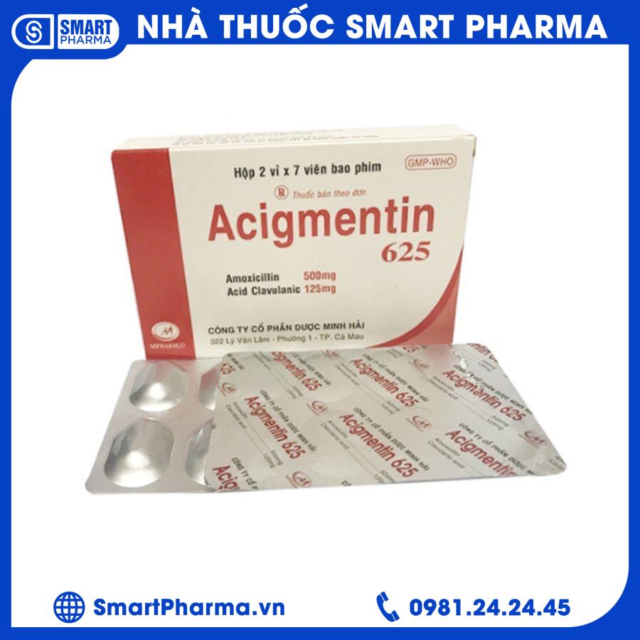 Acigmentin 625mg 1 Smart Pharma - Acigmentin 625mg 1
