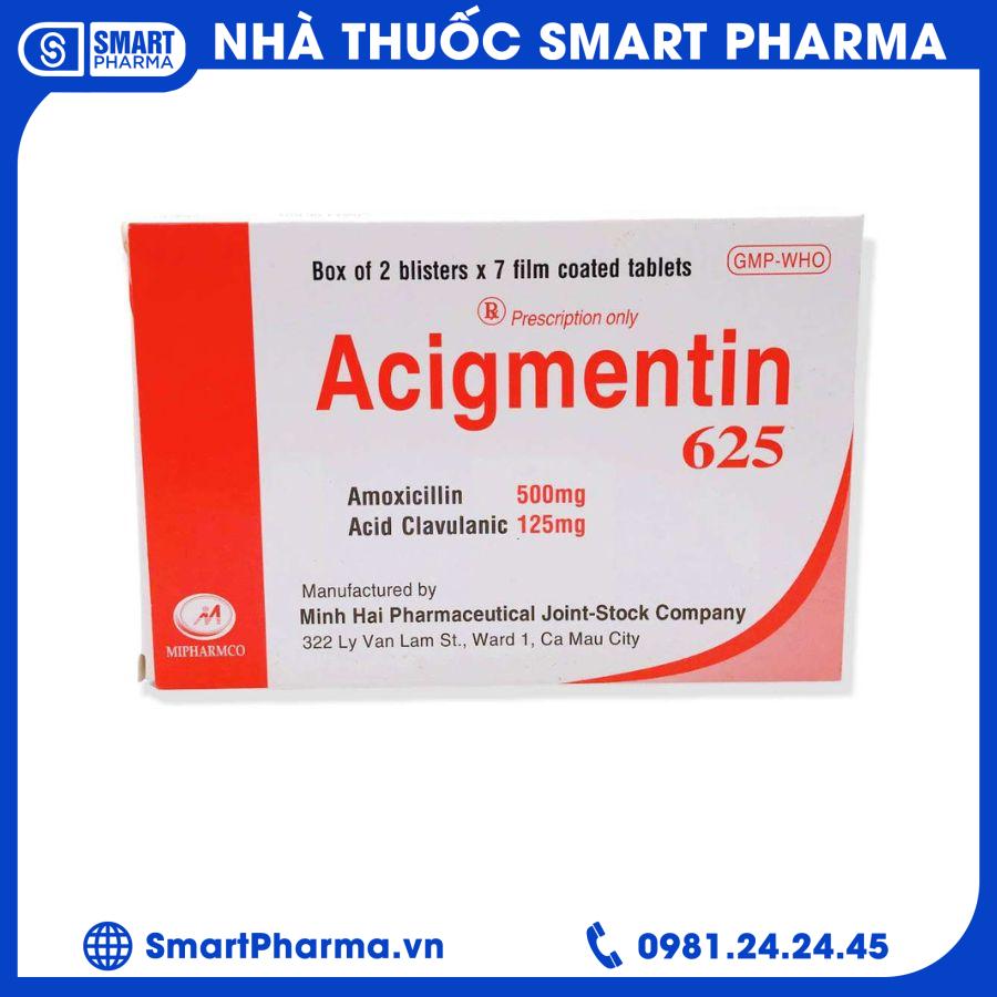 Acigmentin 625mg Smart Pharma - Acigmentin 625mg