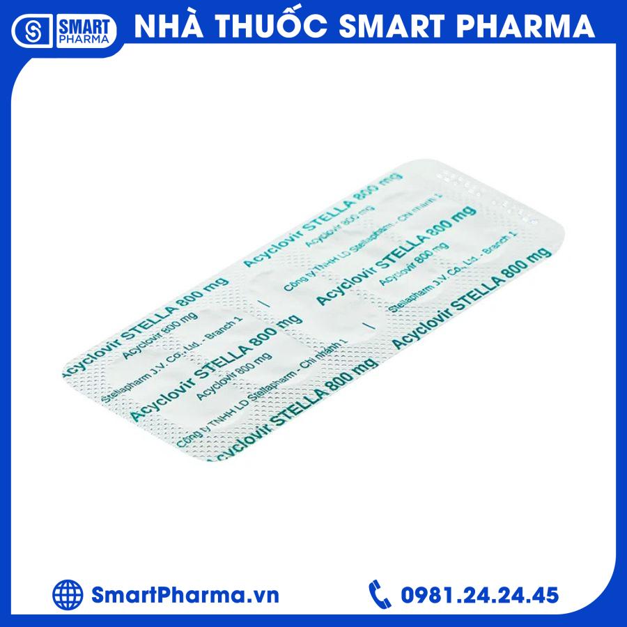 Acyclovir 800mg 1 Smart Pharma - Acyclovir 800mg 1