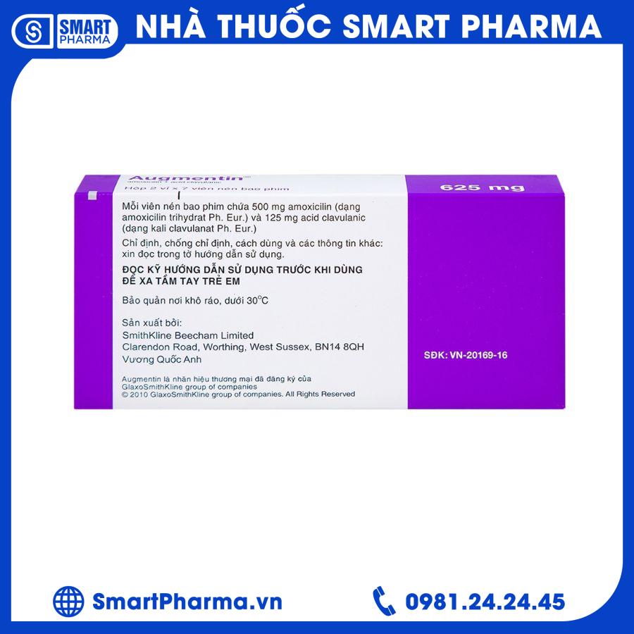 Augmentin 625 mg 2 Smart Pharma - Augmentin 625 mg 2
