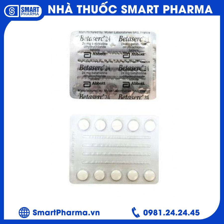 Betaserc 24mg 4 Smart Pharma - Betaserc 24mg 4