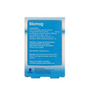 Smart Pharma - Thuốc Bilomag 80mg điều trị suy tuần hoàn não, giảm chú ý tập trung (6 vỉ x 10 viên) 1 Smart Pharma - Bilomag 2