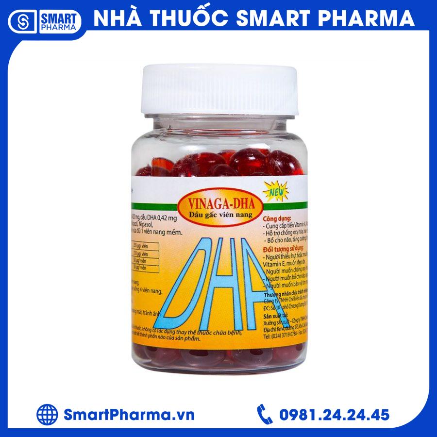 Dầu gấc viên nang Vinaga2 Smart Pharma - Dau gac vien nang Vinaga2