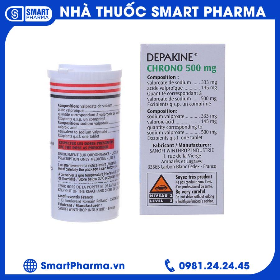 Depakine 500mg 1 Smart Pharma - Depakine 500mg 1