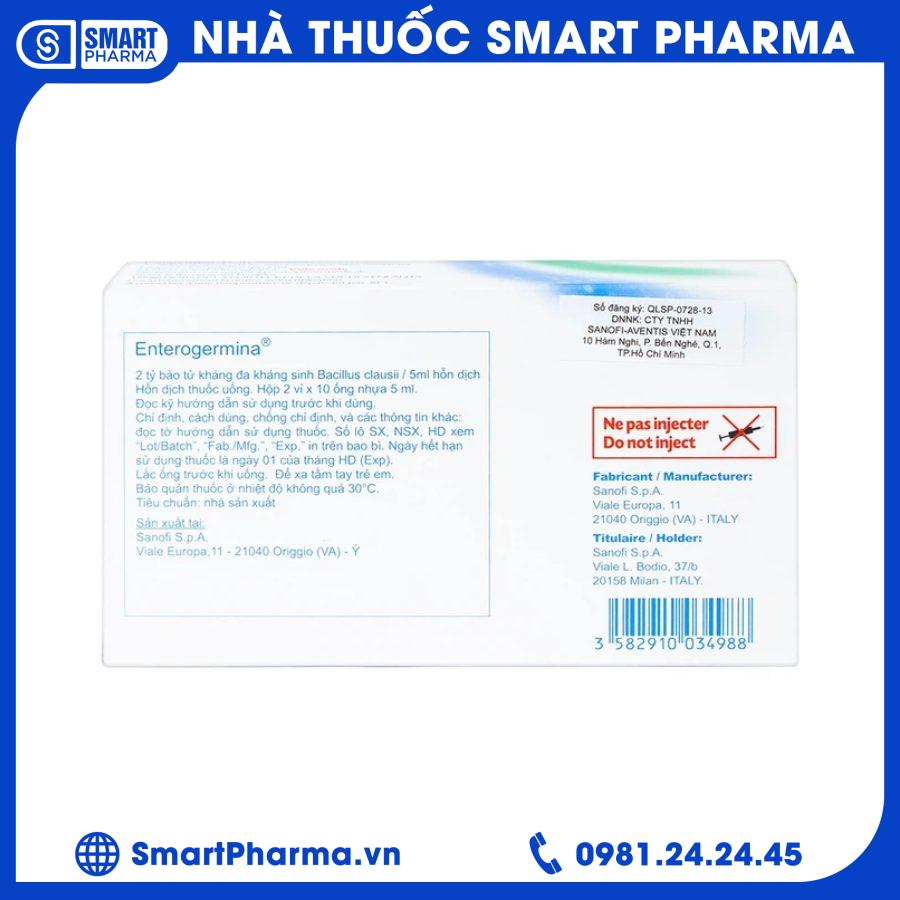 Enterogermina 2 tỷ2 Smart Pharma - Enterogermina 2 ty2