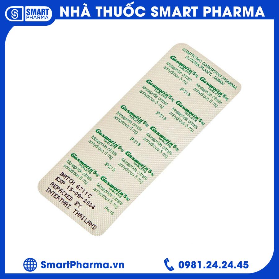 Gasmotin 5mg3 Smart Pharma - Gasmotin 5mg3