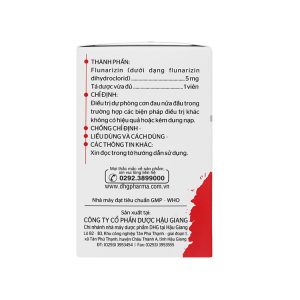 Smart Pharma - Thuốc Hagizin điều trị dự phòng đau nửa đầu, chóng mặt, hoa mắt (10 vỉ x 10 viên) 1 Smart Pharma - Hagizin 2