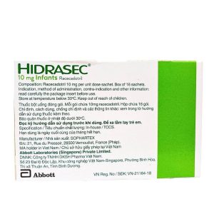 Smart Pharma - Thuốc bột Hidrasec 10mg điều trị tiêu chảy cấp ở trẻ (16 gói) 1 Smart Pharma - Hidrasec 2
