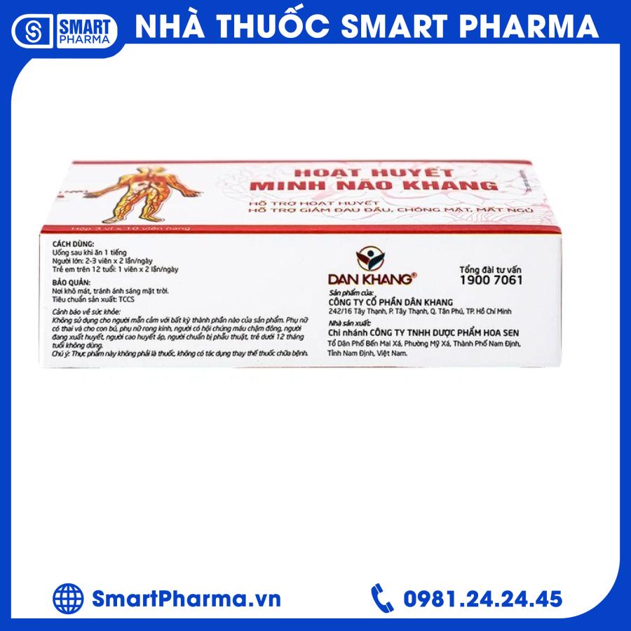 Hoạt Huyết Minh Não Khang 3 Smart Pharma - Hoat Huyet Minh Nao Khang 3