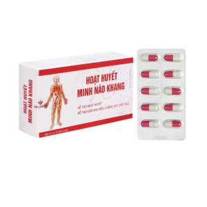 Viên uống Hoạt Huyết Minh Não Khang hỗ trợ hoạt huyết, giảm đau đầu, chóng mặt, mất ngủ (3 vỉ x 10 viên)
