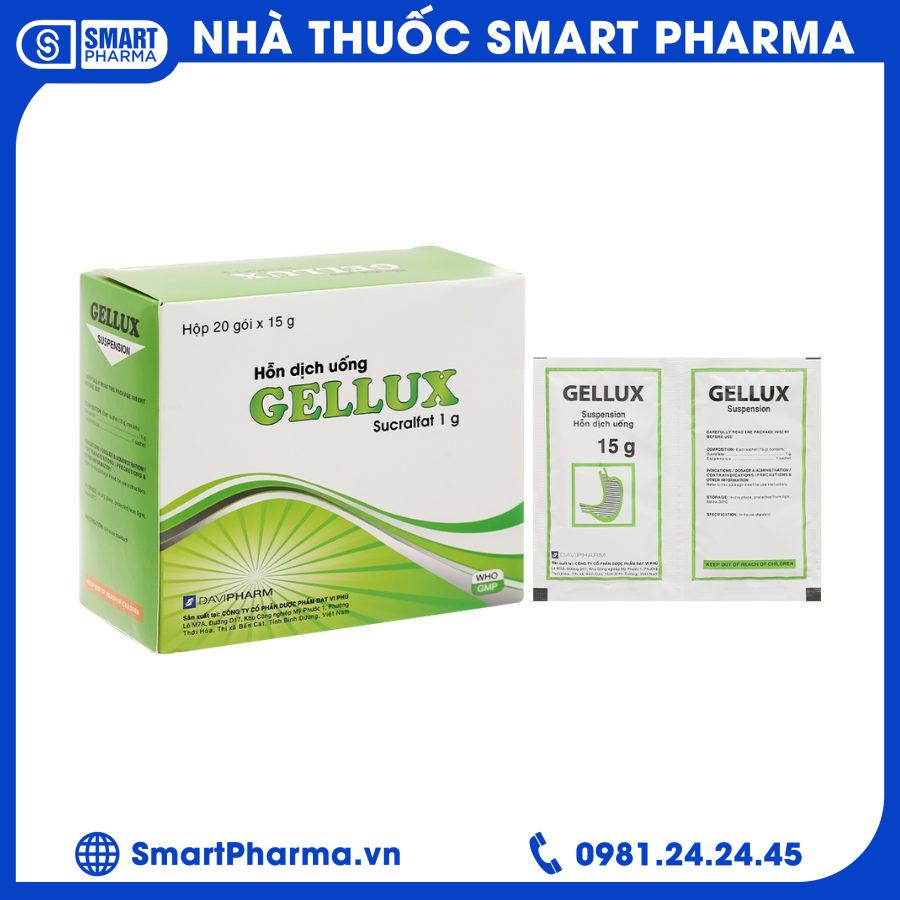 Hỗn dịch uống Gellux 1g1 Smart Pharma - Hon dich uong Gellux 1g1