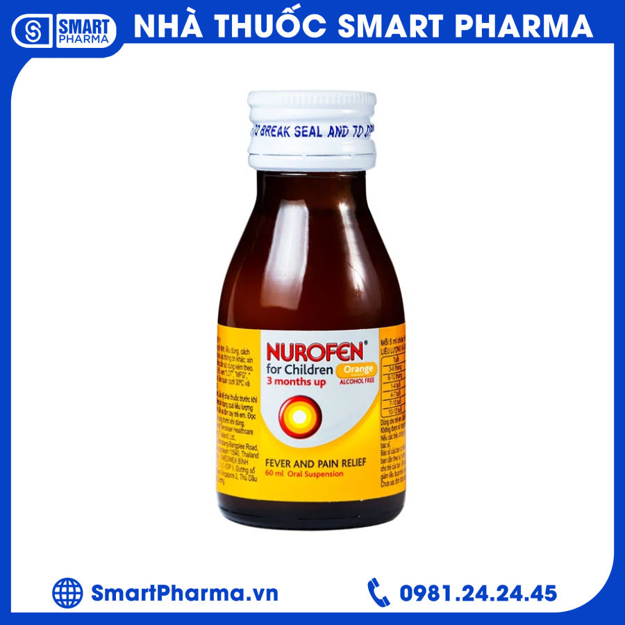 Hỗn dịch uống Nurofen Smart Pharma - Hon dich uong Nurofen