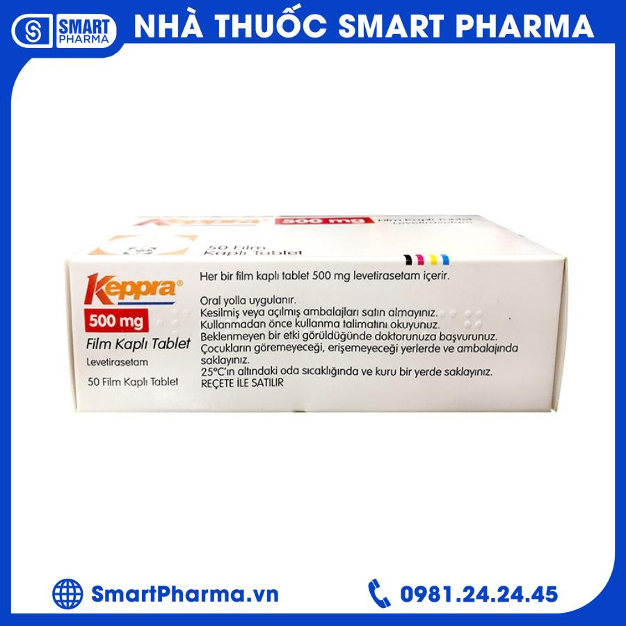 Keppra 500mg (2) Smart Pharma - Keppra 500mg 2