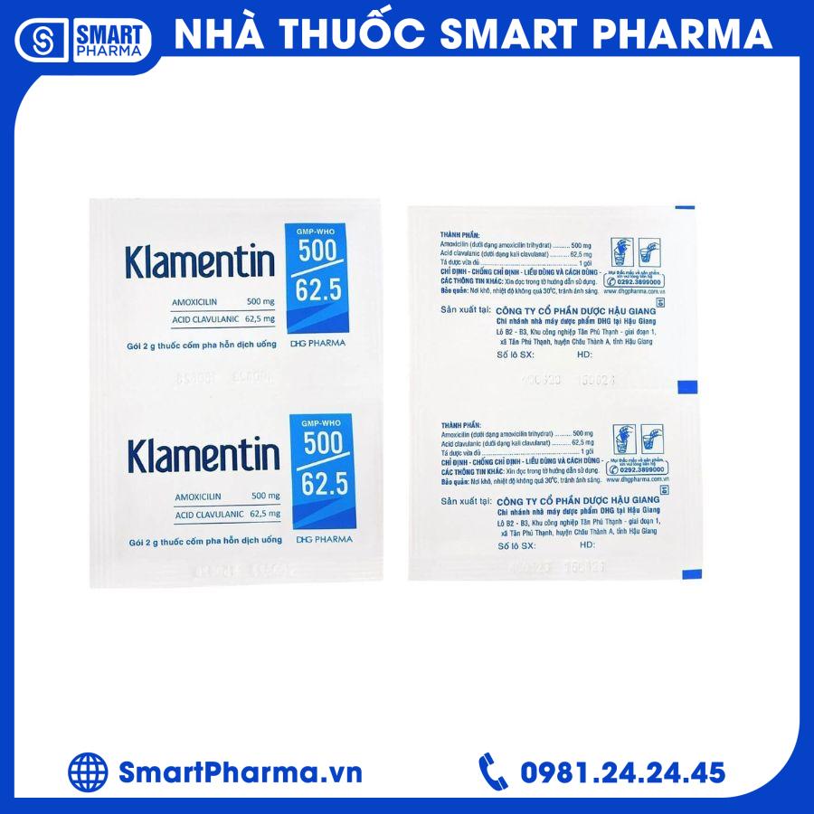 Klamentin 500-62,5 (H-24g) 1 Smart Pharma - Klamentin 500 625 H 24g 1