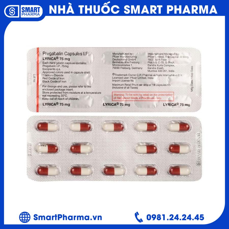 Lyrica 75 mg (2) Smart Pharma - Lyrica 75 mg 2