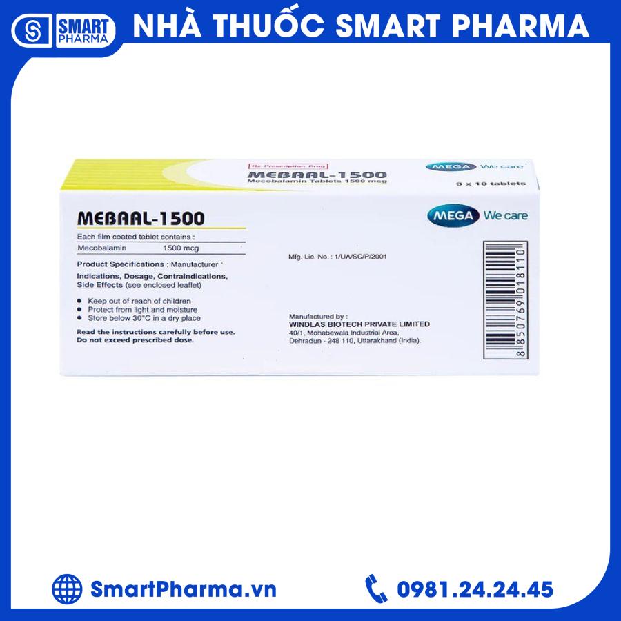 Mebaal-1500 2 Smart Pharma - Mebaal 1500 2