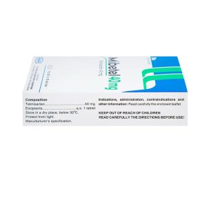Smart Pharma - Viên nén Mibetel 40mg Hasan điều trị tăng huyết áp (3 vỉ x 10 viên) 1 Smart Pharma - Mibetel 40mg 1