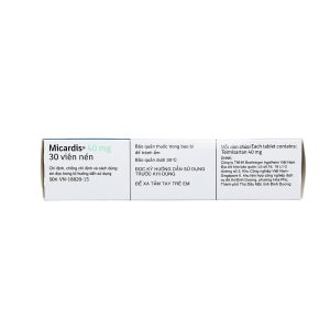 Smart Pharma - Viên nén Micardis 40mg điều trị tăng huyết áp vô căn (3 vỉ x 10 viên) 1 Smart Pharma - Micardis plus 40mg 2