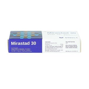 Smart Pharma - Viên nén Mirastad 30 Stella điều trị trầm cảm, duy trì cân bằng tinh thần (2 vỉ x 14 viên) 2 Smart Pharma - Mirastad 30 2