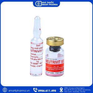Smart Pharma - Bột pha tiêm Neutrivit 5000 Bidiphar điều trị viêm thần kinh (4 cặp) 2 Smart Pharma - NT SMART PHARMA 11