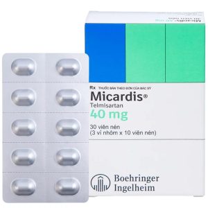 Thuốc Micardis 40mg Boehringer điều trị tăng huyết áp vô căn (3 vỉ x 10 viên)