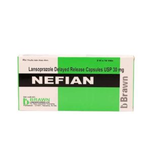 Viên nang cứng Nefian 30mg giảm tiết acid dạ dày (3 vỉ x 10 viên)