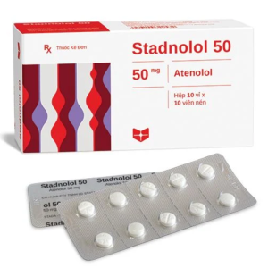 Thuốc Stadnolol 50mg STELLA điều trị tăng huyết áp, đau thắt ngực mạn tính ổn định (10 vỉ x 10 viên)