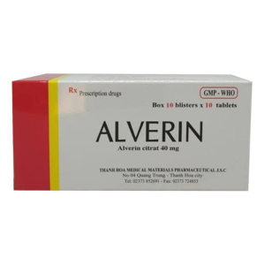 Smart Pharma - Thuốc Alverin 40mg chống đau do co thắt cơ trơn đường tiêu hoá (10 vỉ x 10 viên) 1 Thuốc Alverin 40mg chống đau do co thắt cơ trơn đường tiêu hoá