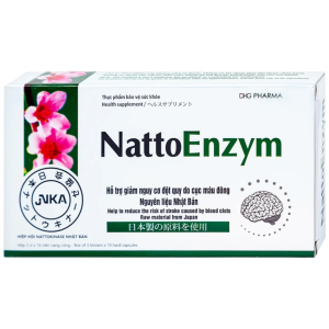 NattoEnzym DHG Pharma hỗ trợ hoạt huyết, tăng tuần hoàn máu (3 vỉ x 10 viên)