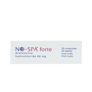 Smart Pharma - Thuốc No-Spa Forte 80mg điều trị co thắt cơ trơn, sỏi túi mật, sỏi ống mật (2 vỉ x 10 viên) 1 Smart Pharma - No spa Forte 80mg 2